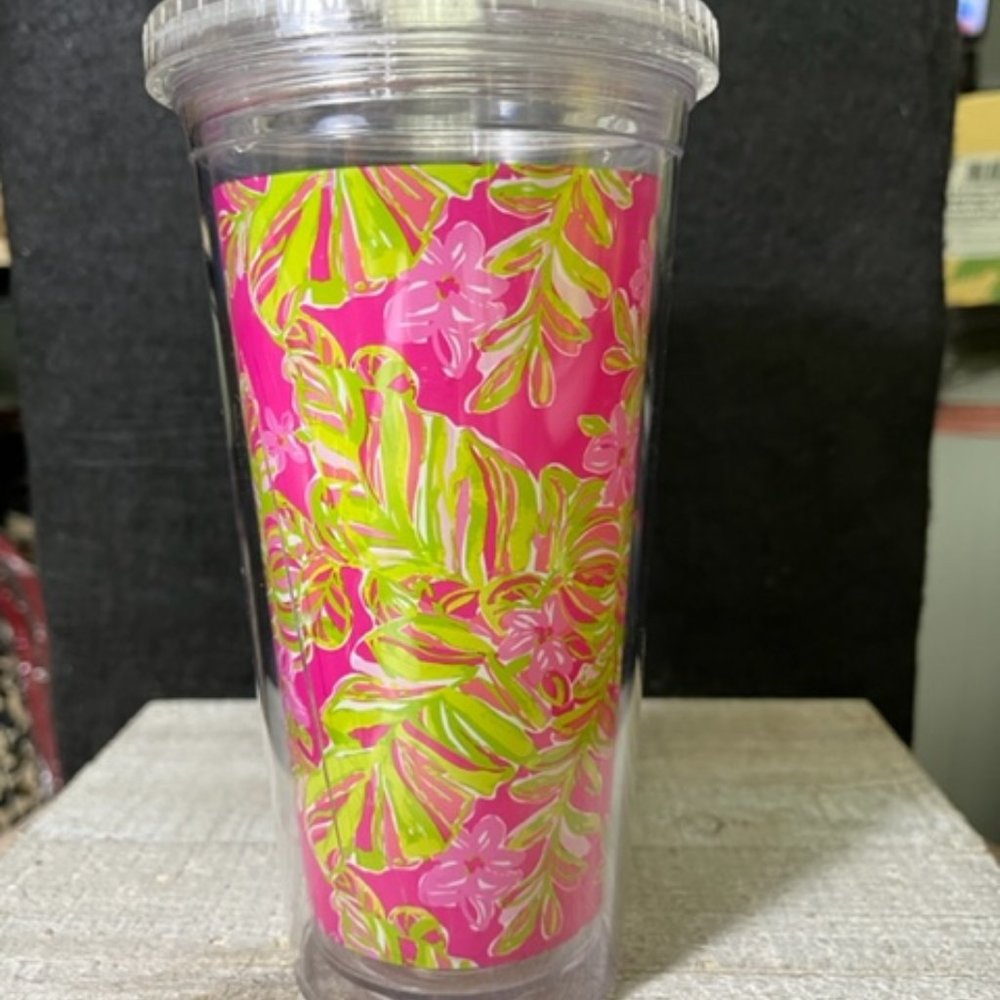 Lily Pulitizer Plastic Tumbler